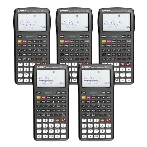 CATIGA CS229 Scientific Calculator with Graphics Functions, Multiple Modes with Intuitive User Interface for Beginners and Advanced Courses, 5 Pack - 1