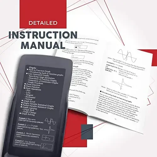 CATIGA CS229 Grafik funksiyalari bo'lgan ilmiy kalkulyator, boshlovchilar va ilg'or kurslar uchun intuitiv interfeysli ko'p rejimlar, 5 dona - 5