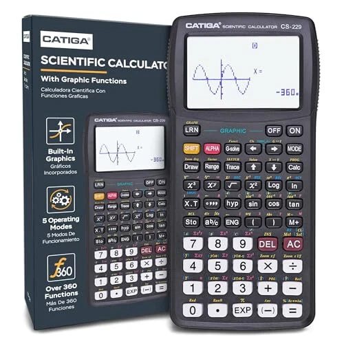 CATIGA CS229 Scientific Calculator with Graphics Functions, Multiple Modes with Intuitive User Interface for Beginners and Advanced Courses - 1