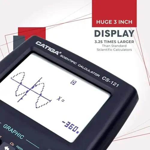 CATIGA Scientific Calculator with Graphic Functions, Multiple Modes with Intuitive Interface, Perfect for Beginner and Advanced Courses, High School or College, CS-121 - 6