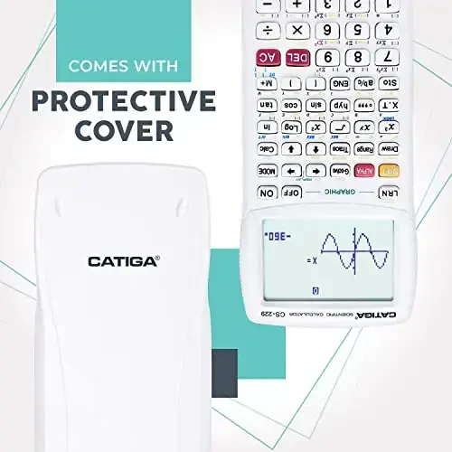 CATIGA Scientific Calculator with Graphic Functions - Multiple Modes with Intuitive Interface - Perfect for Students of Beginner and Advanced Courses, High School or College - 7