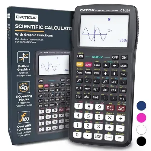 CATIGA Scientific Calculators with Graphic Functions, Graphing Calculators with Multiple Modes, Scientific Calculators for Students, High School or College Courses, Calculadora Cientifica, CS-229 - 1
