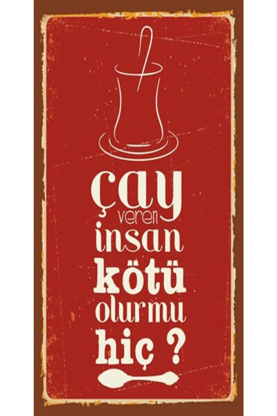 Çay Ve Kahve Temalı 6'lı Ahşap Duvar Poster Seti - Hbb Özel Seri - 7