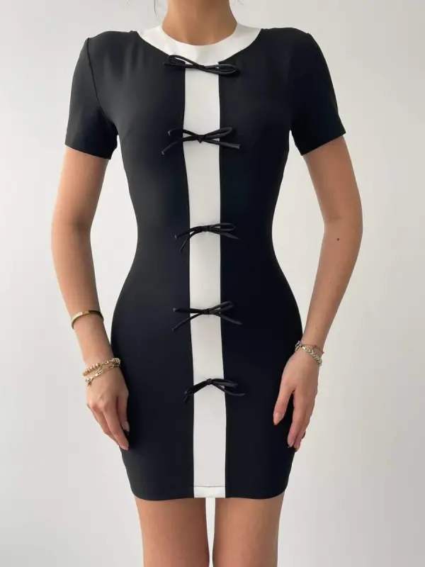 Cazzie Bow Detailed Dress - 2