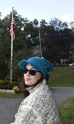 C.C Beanie Fuzzy Fleece Lining Warm Oversized Chunky Soft Stretchy Ribbed Slouchy Knit Hat with Visor Brim - 5