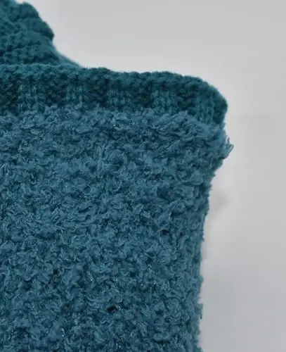 C.C Beanie Fuzzy Fleece Lining Warm Oversized Chunky Soft Stretchy Ribbed Slouchy Knit Hat with Visor Brim - 4