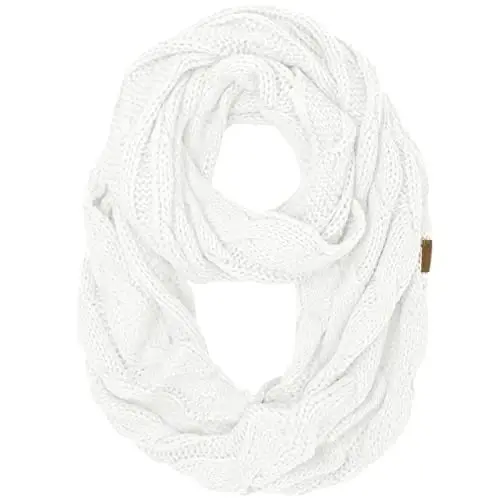 C.C CC Winter Soft Matching Unisex Chunky Knit Cowl Loop Infinity Scarf 