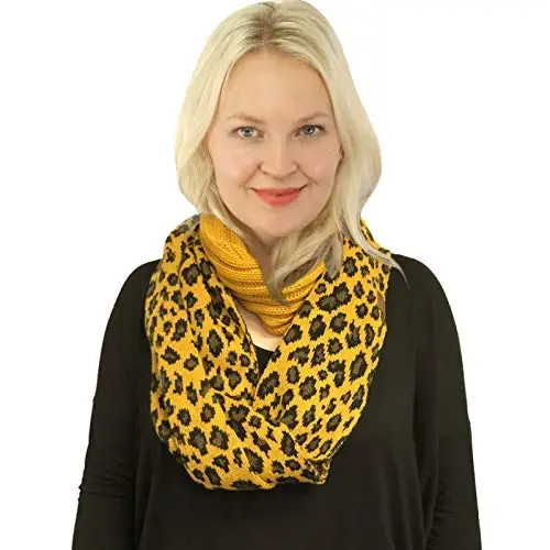 C.C CC Winter Soft Matching Unisex Chunky Knit Cowl Loop Infinity Scarf - 2