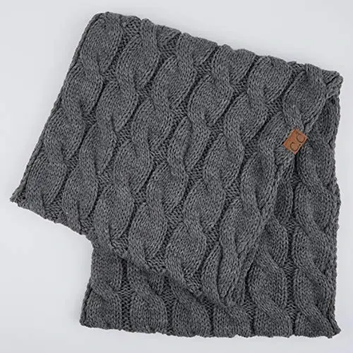 C.C CC Winter Soft Matching Unisex Chunky Knit Cowl Loop Infinity Scarf - 3