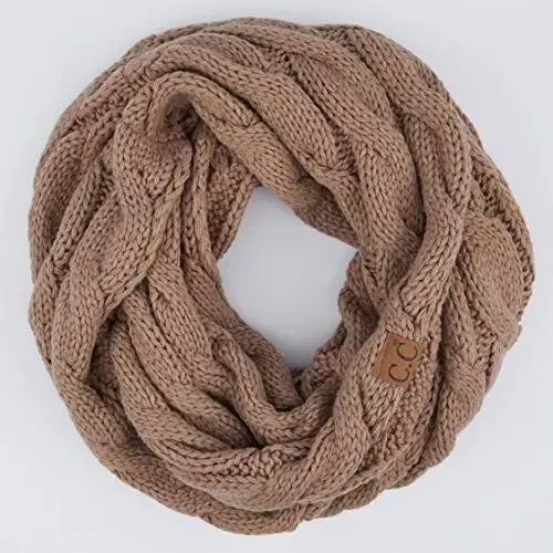 C.C CC Winter Soft Matching Unisex Chunky Knit Cowl Loop Infinity Scarf - 2