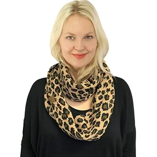 C.C CC Winter Soft Matching Unisex Chunky Knit Cowl Loop Infinity Scarf - 2