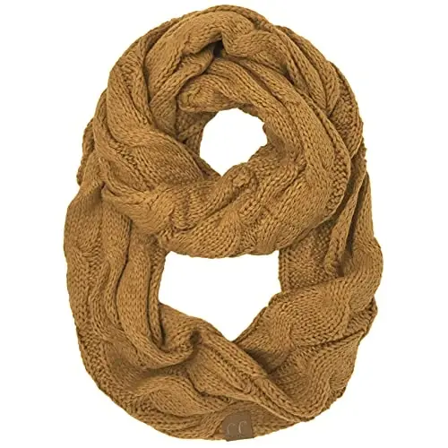C.C CC Winter Soft Matching Unisex Chunky Knit Cowl Loop Infinity Scarf 