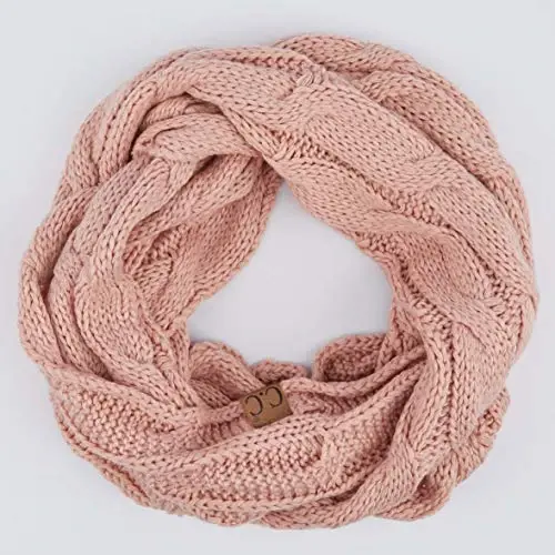C.C CC Winter Soft Matching Unisex Chunky Knit Cowl Loop Infinity Scarf - 2