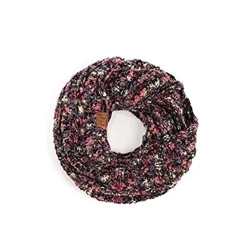 C.C CC Winter Soft Matching Unisex Chunky Knit Cowl Loop Infinity Scarf 