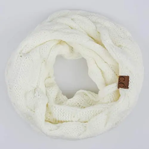 C.C CC Winter Soft Matching Unisex Chunky Knit Cowl Loop Infinity Scarf - 2