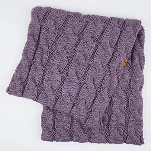 C.C CC Winter Soft Matching Unisex Chunky Knit Cowl Loop Infinity Scarf - 3