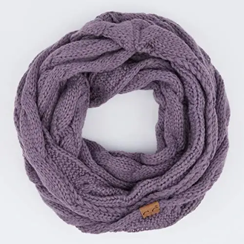 C.C CC Winter Soft Matching Unisex Chunky Knit Cowl Loop Infinity Scarf - C.C® (1)
