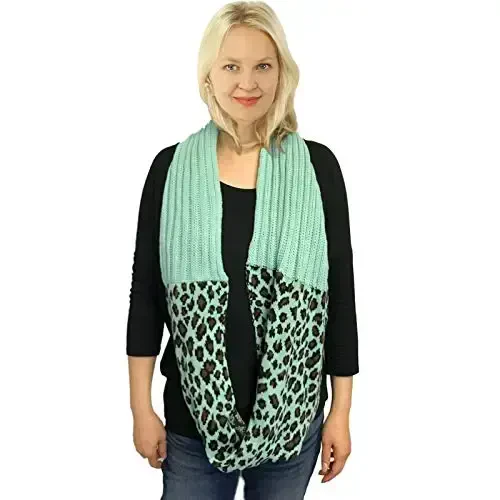 C.C CC Winter Soft Matching Unisex Chunky Knit Cowl Loop Infinity Scarf - 3