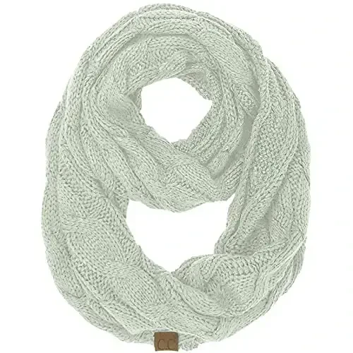 C.C CC Winter Soft Matching Unisex Chunky Knit Cowl Loop Infinity Scarf 