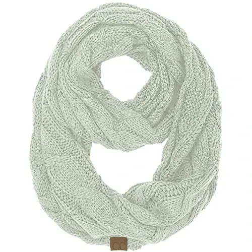 C.C CC Winter Soft Matching Unisex Chunky Knit Cowl Loop Infinity Scarf - 1