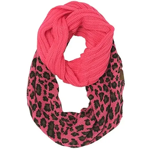 C.C CC Winter Soft Matching Unisex Chunky Knit Cowl Loop Infinity Scarf - 1