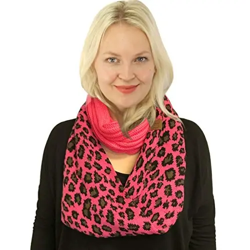 C.C CC Winter Soft Matching Unisex Chunky Knit Cowl Loop Infinity Scarf - 2