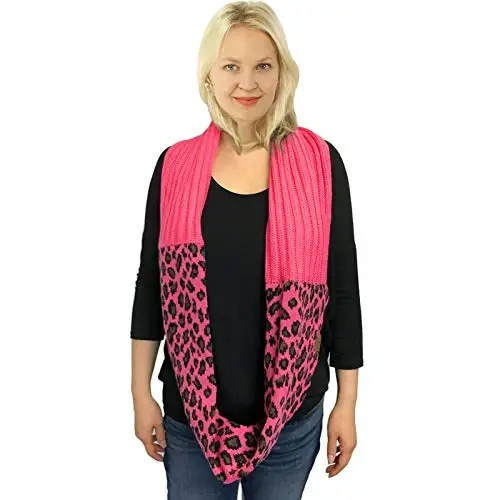 C.C CC Winter Soft Matching Unisex Chunky Knit Cowl Loop Infinity Scarf - 3