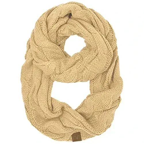C.C CC Winter Soft Matching Unisex Chunky Knit Cowl Loop Infinity Scarf - C.C®