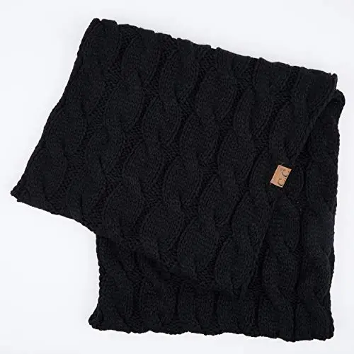 C.C CC Winter Soft Matching Unisex Chunky Knit Cowl Loop Infinity Scarf - 2