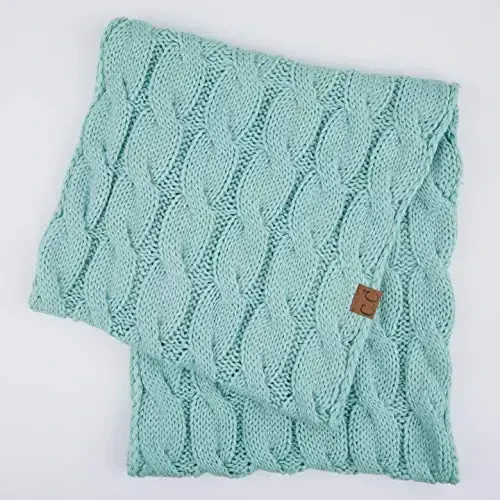 C.C CC Winter Soft Matching Unisex Chunky Knit Cowl Loop Infinity Scarf - 3