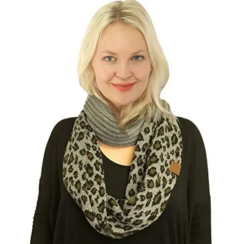 C.C CC Winter Soft Matching Unisex Chunky Knit Cowl Loop Infinity Scarf - 2