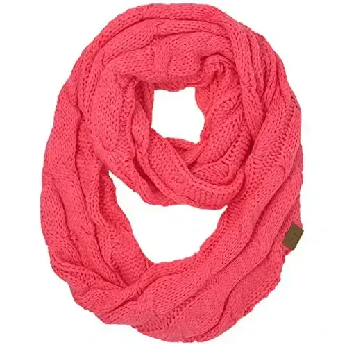 C.C CC Winter Soft Matching Unisex Chunky Knit Cowl Loop Infinity Scarf - C.C®