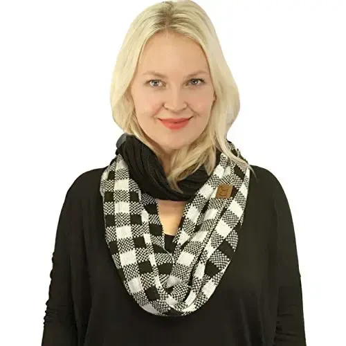 C.C CC Winter Soft Matching Unisex Chunky Knit Cowl Loop Infinity Scarf - C.C® (1)