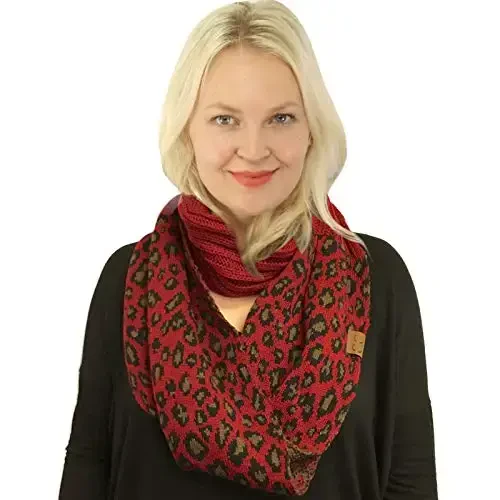 C.C CC Winter Soft Matching Unisex Chunky Knit Cowl Loop Infinity Scarf - 2