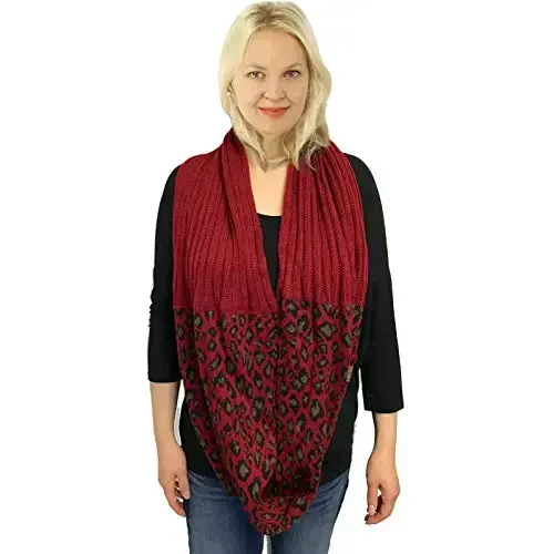 C.C CC Winter Soft Matching Unisex Chunky Knit Cowl Loop Infinity Scarf - 3