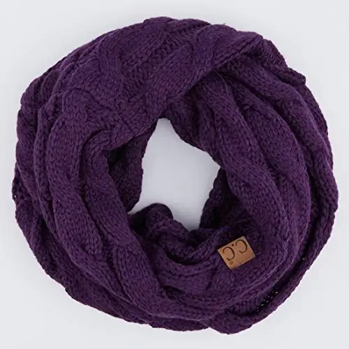 C.C CC Winter Soft Matching Unisex Chunky Knit Cowl Loop Infinity Scarf - 2