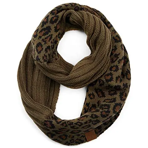 C.C CC Winter Soft Matching Unisex Chunky Knit Cowl Loop Infinity Scarf - 1