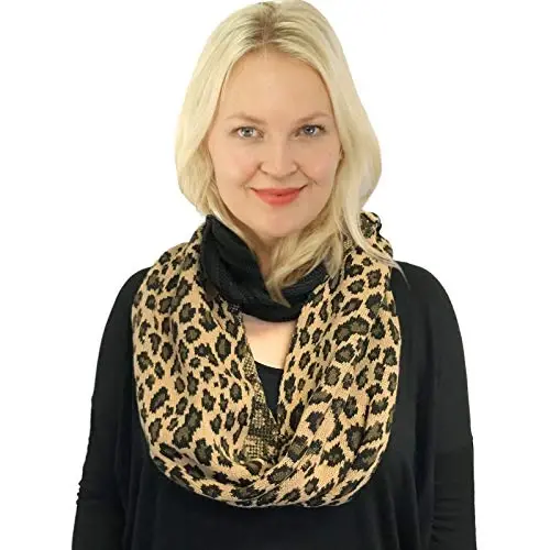 C.C CC Winter Soft Matching Unisex Chunky Knit Cowl Loop Infinity Scarf - 2