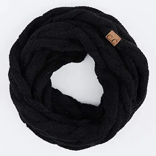 C.C CC Winter Soft Matching Unisex Chunky Knit Cowl Loop Infinity Scarf - 4