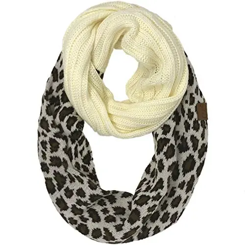 C.C CC Winter Soft Matching Unisex Chunky Knit Cowl Loop Infinity Scarf 