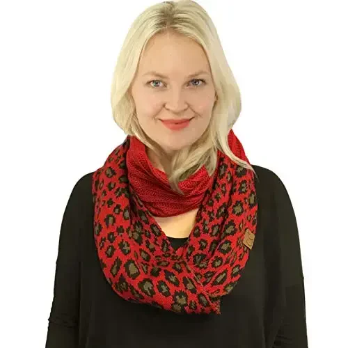 C.C CC Winter Soft Matching Unisex Chunky Knit Cowl Loop Infinity Scarf - 2