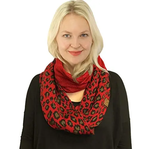 C.C CC Winter Soft Matching Unisex Chunky Knit Cowl Loop Infinity Scarf - 2