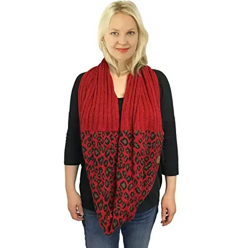 C.C CC Winter Soft Matching Unisex Chunky Knit Cowl Loop Infinity Scarf - 3