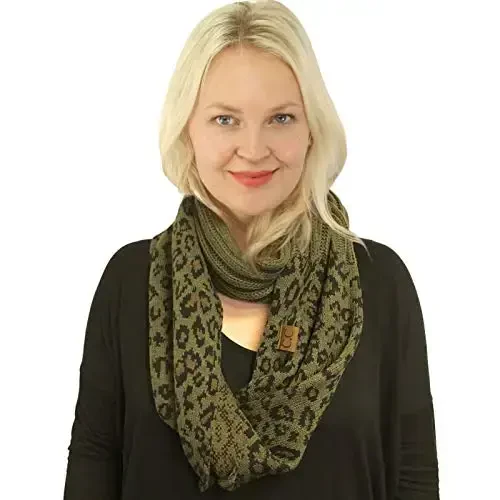 C.C CC Winter Soft Matching Unisex Chunky Knit Cowl Loop Infinity Scarf - C.C® (1)