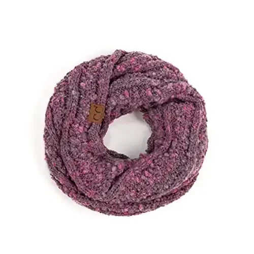 C.C CC Winter Soft Matching Unisex Chunky Knit Cowl Loop Infinity Scarf 