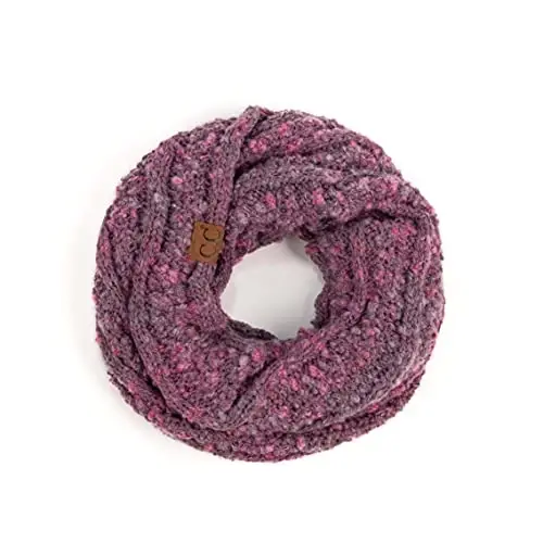C.C CC Winter Soft Matching Unisex Chunky Knit Cowl Loop Infinity Scarf - 1