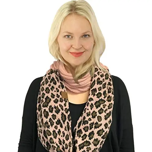 C.C CC Winter Soft Matching Unisex Chunky Knit Cowl Loop Infinity Scarf - 2
