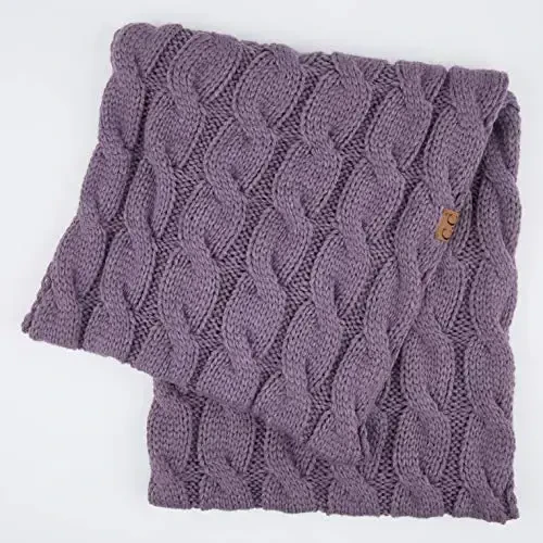 C.C CC Winter Soft Matching Unisex Chunky Knit Cowl Loop Infinity Scarf - 3