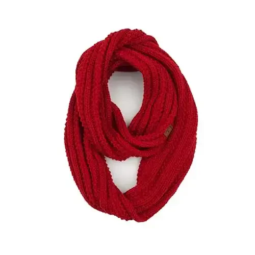 C.C CC Winter Soft Matching Unisex Chunky Knit Cowl Loop Infinity Scarf - 1