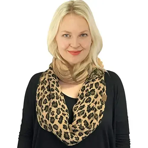 C.C CC Winter Soft Matching Unisex Chunky Knit Cowl Loop Infinity Scarf - 2